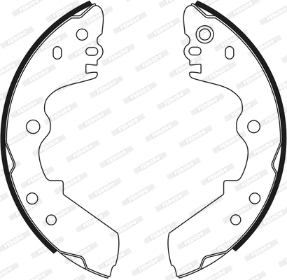 Jeu de mâchoires de frein FERODO FSB471