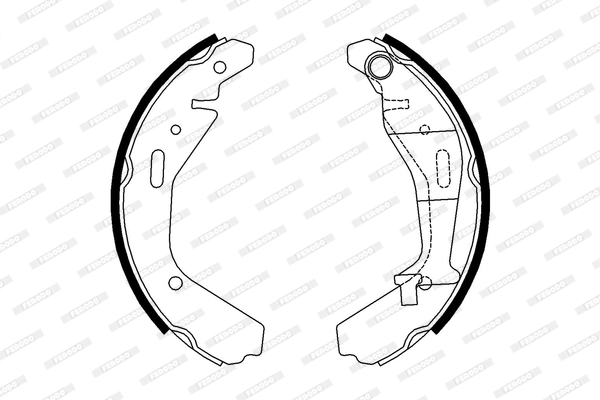 Jeu de mâchoires de frein FERODO FSB4007