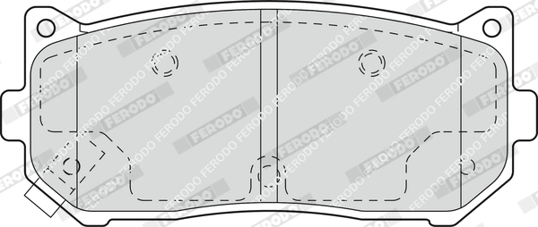 Kit de plaquettes de frein, frein à disque FERODO FDB1569