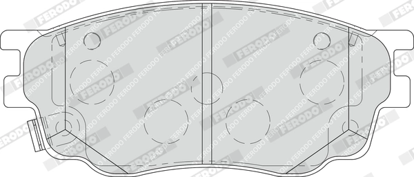 Kit de plaquettes de frein, frein à disque FERODO FDB1707