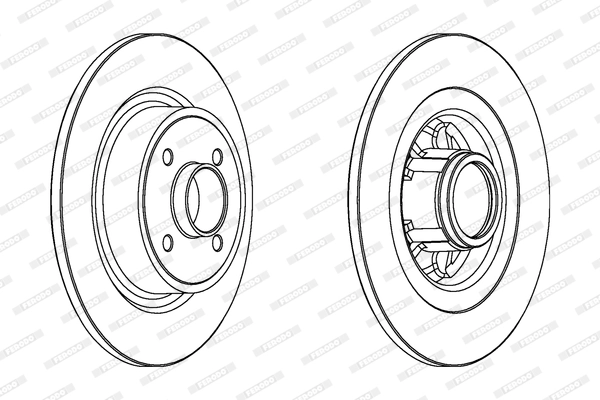 Disque de frein FERODO DDF1381C-1