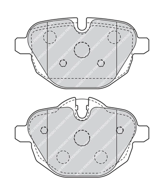 Kit de plaquettes de frein, frein à disque FERODO FDB4376G