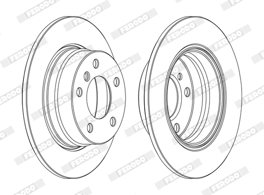Disque de frein FERODO DDF1303C