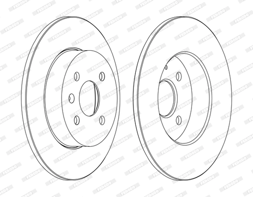 Disque de frein FERODO DDF1313C