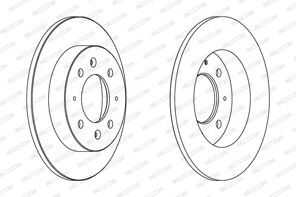 Disque de frein FERODO DDF1541