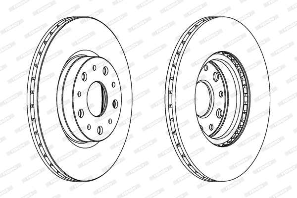 Disque de frein FERODO DDF1168