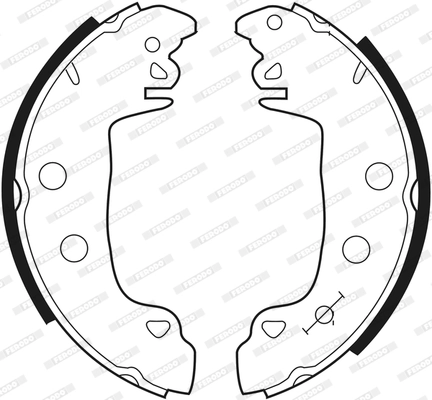 Jeu de mâchoires de frein FERODO FSB333