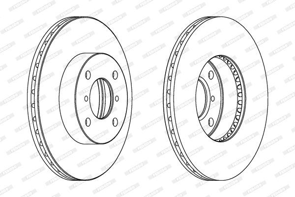 Disque de frein FERODO DDF1396