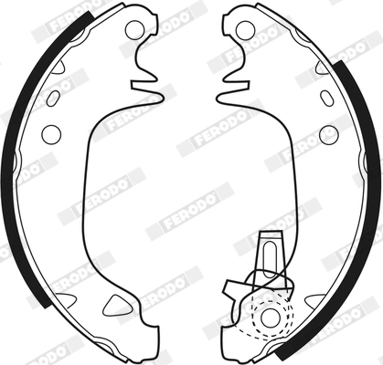 Jeu de mâchoires de frein FERODO FSB293