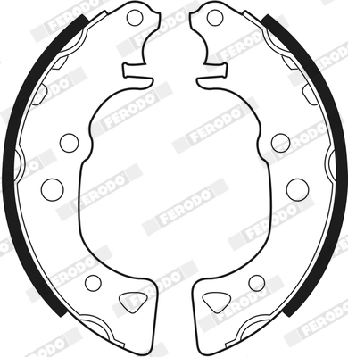Jeu de mâchoires de frein FERODO FSB232