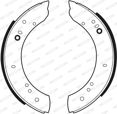 Jeu de mâchoires de frein FERODO FSB347