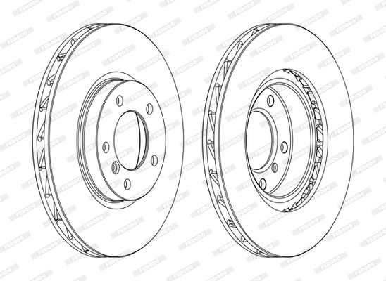 Disque de frein FERODO DDF804C