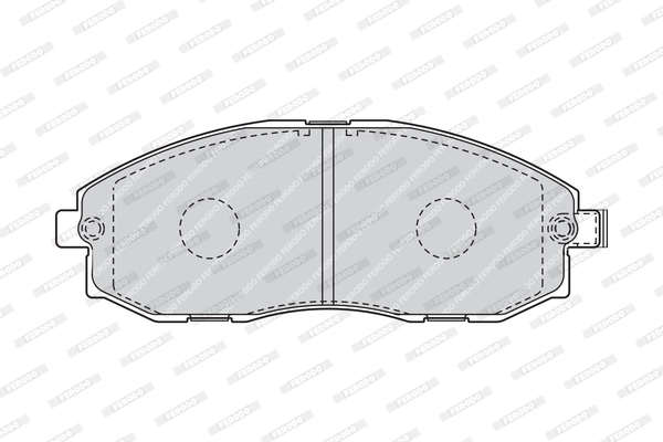 Kit de plaquettes de frein, frein à disque FERODO FVR1498