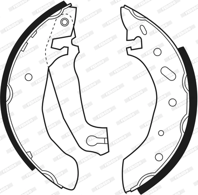 Jeu de mâchoires de frein FERODO FSB297