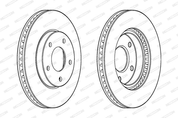 Disque de frein FERODO DDF1599