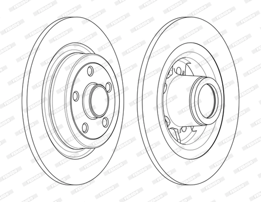 Disque de frein FERODO DDF2264-1