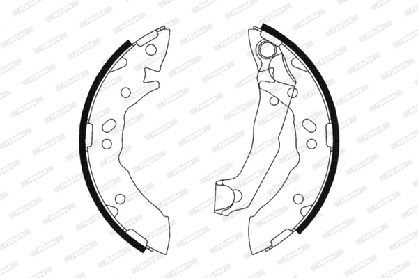 Jeu de mâchoires de frein FERODO FSB586