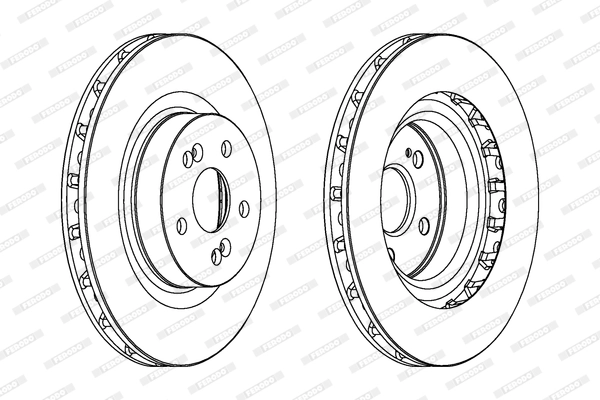 Disque de frein FERODO DDF1524C-1