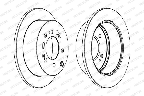 Disque de frein FERODO DDF1945