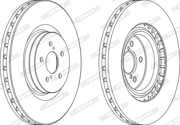 Disque de frein FERODO DDF1748C-1