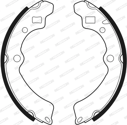 Jeu de mâchoires de frein FERODO FSB340