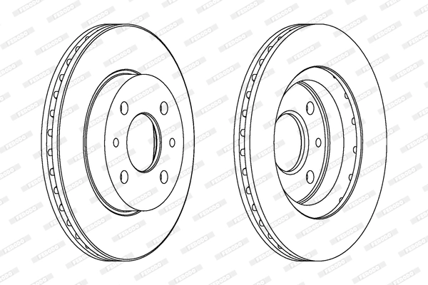 Disque de frein FERODO DDF1142