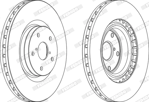 Disque de frein FERODO DDF1749C-1
