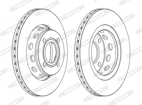 Disque de frein FERODO DDF517C