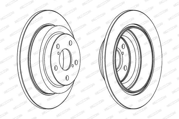 Disque de frein FERODO DDF678C