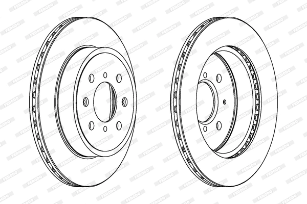 Disque de frein FERODO DDF1509C