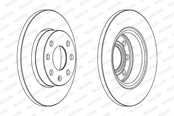 Disque de frein FERODO DDF116C