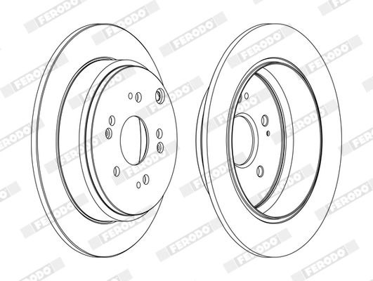 Disque de frein FERODO DDF1860C