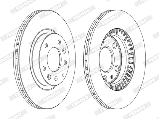 Disque de frein FERODO DDF1657C