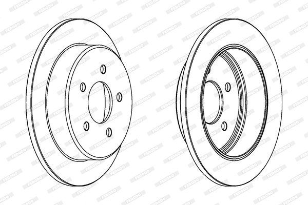 Disque de frein FERODO DDF1378