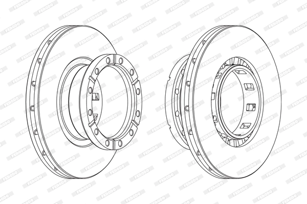 Disque de frein FERODO FCR318A