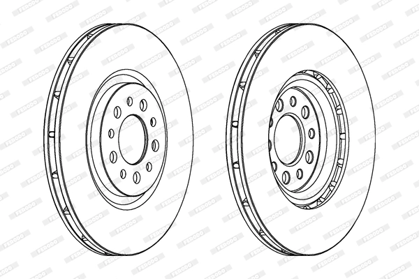 Disque de frein FERODO DDF1453C