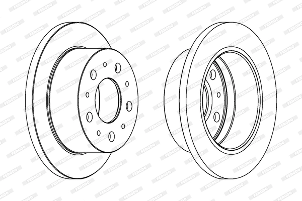 Disque de frein FERODO DDF1574C