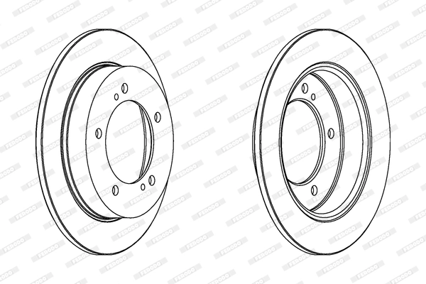 Disque de frein FERODO DDF351C