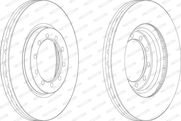 Disque de frein FERODO FCR182A