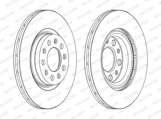 Disque de frein FERODO DDF1456C