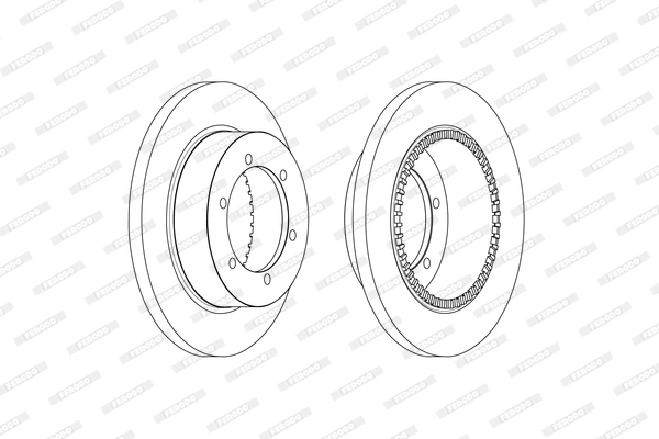 Disque de frein FERODO FCR369A