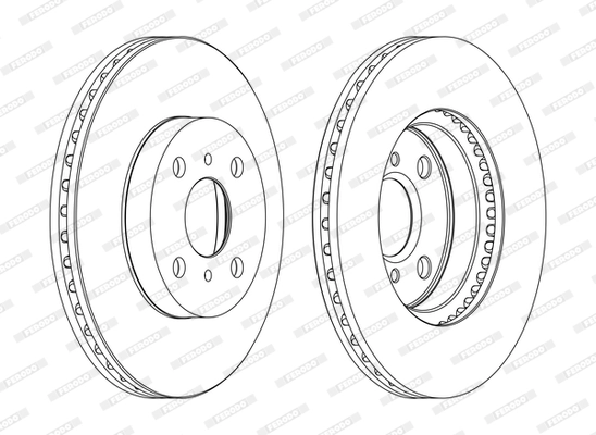 Disque de frein FERODO DDF1779C