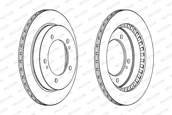 Disque de frein FERODO DDF746
