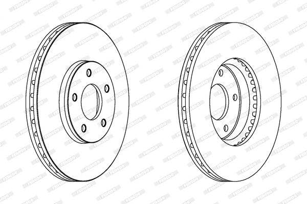 Disque de frein FERODO DDF1478C-1