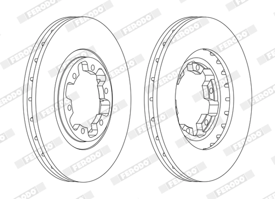 Disque de frein FERODO DDF1626C