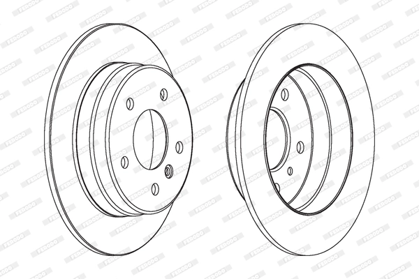 Disque de frein FERODO DDF1362C