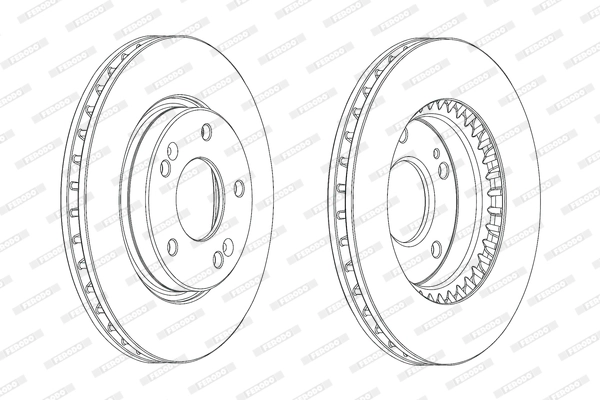 Disque de frein FERODO DDF2004C
