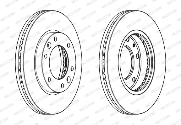 Disque de frein FERODO DDF2111C