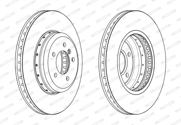 Disque de frein FERODO DDF2616VC-1
