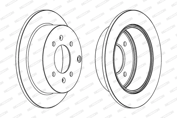 Disque de frein FERODO DDF1448